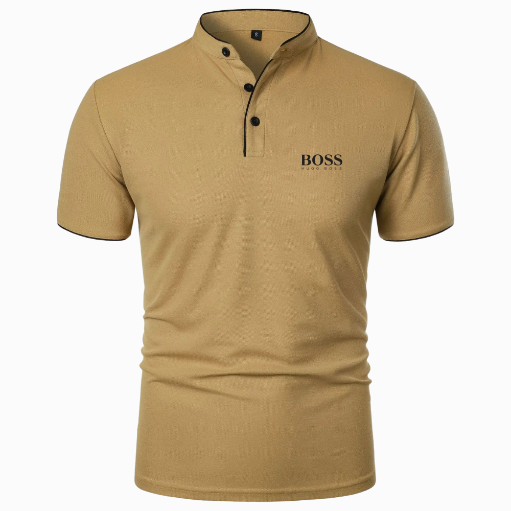 Premium Polo met Mandarijnkraag