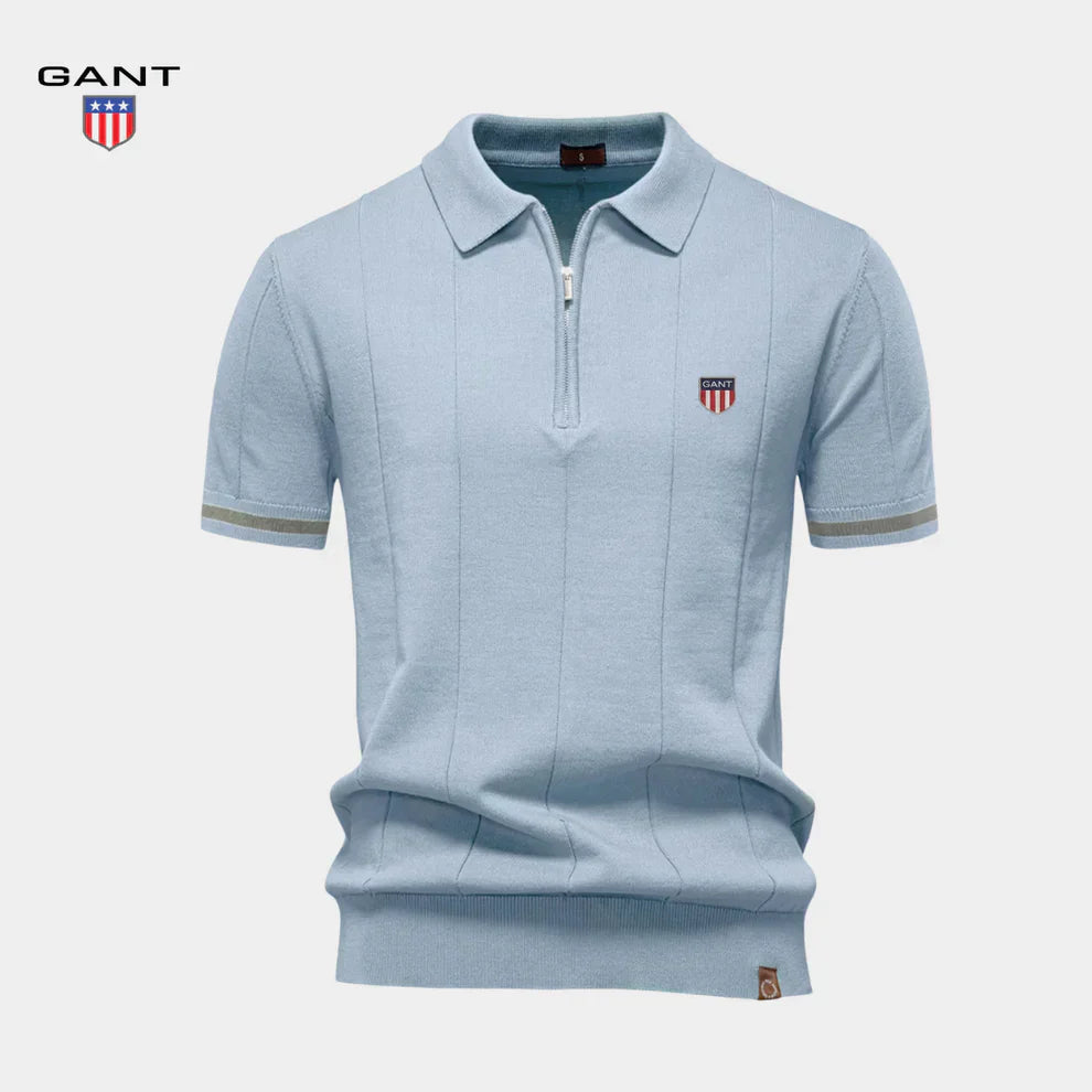 Elegante Gebreide Polo met Rits