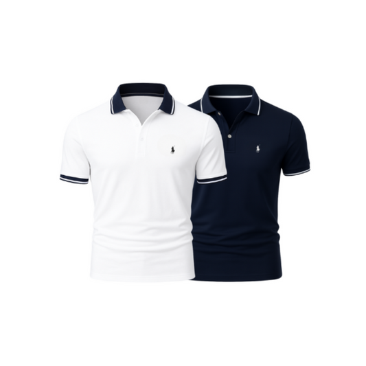 Pack 2 Polos Col Classique lifestyle