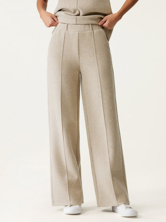 Pull-on Broek met Hoge Taille en Rechte Pijp