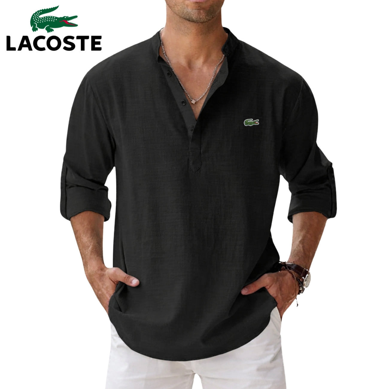 LCT | Herenoverhemd Tunesische Kraag Old Money