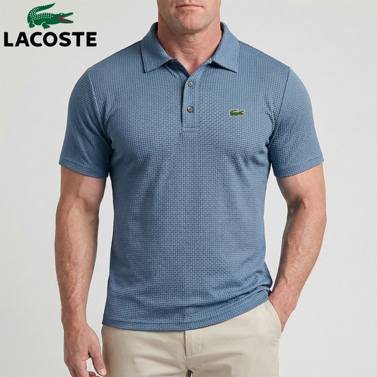Wafelgebreide Tech Polo Heren