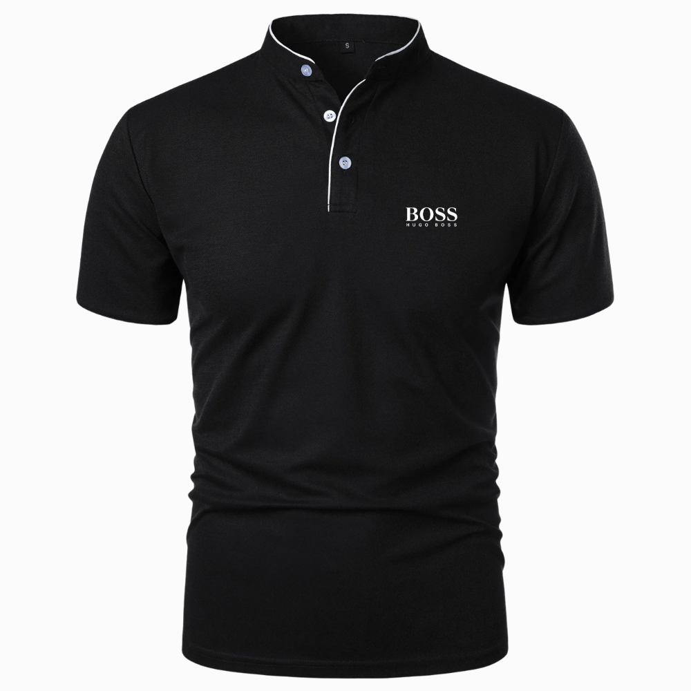 Premium Polo met Mandarijnkraag