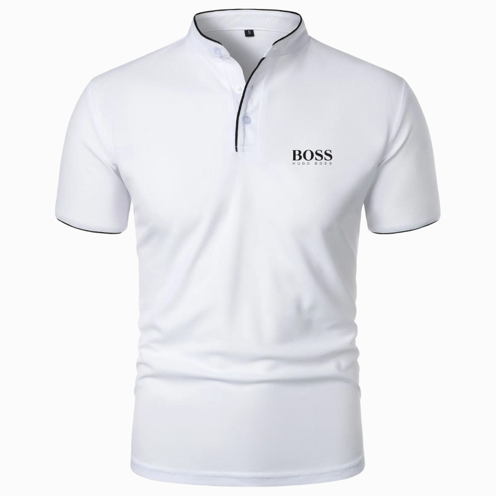 Premium Polo met Mandarijnkraag