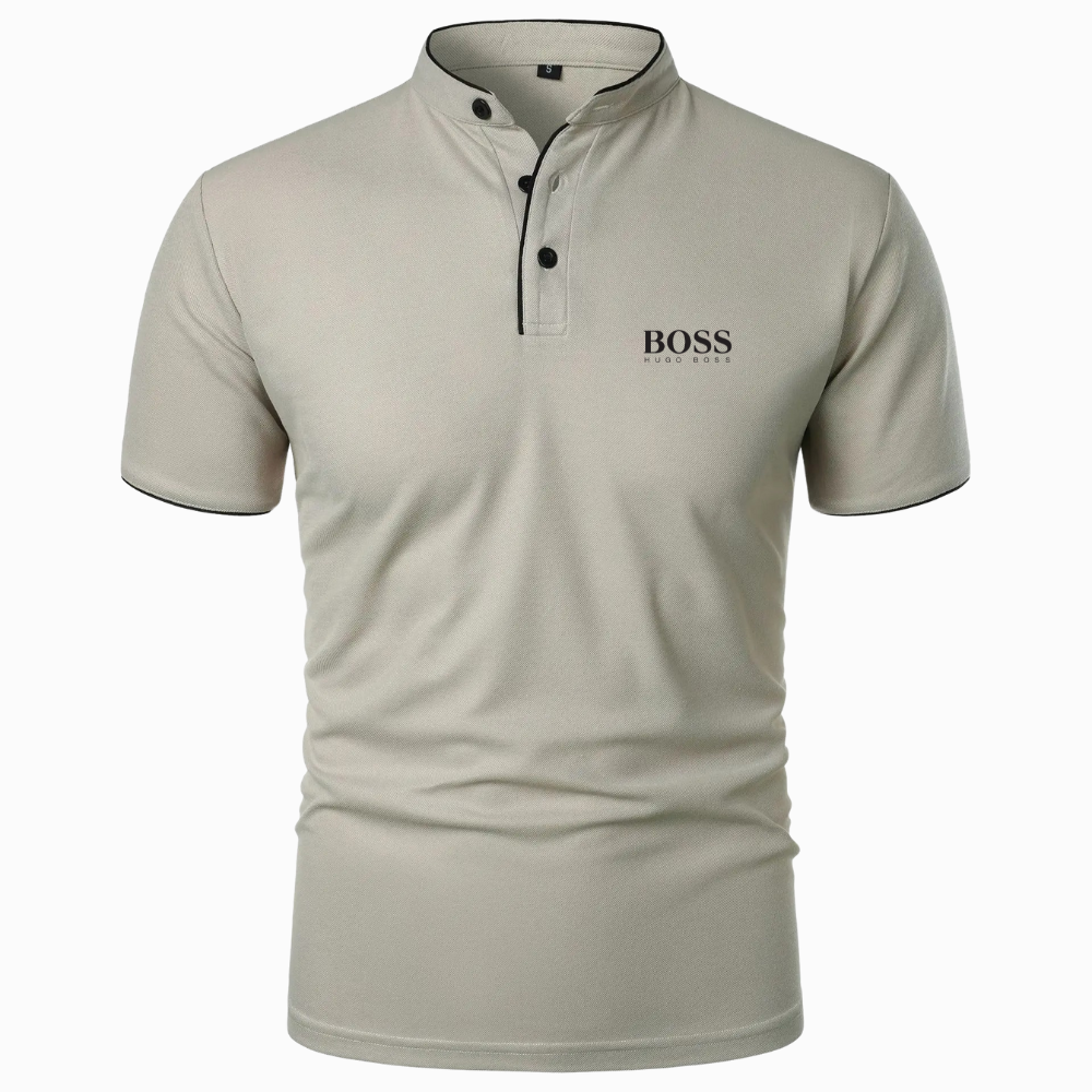 Premium Polo met Mandarijnkraag