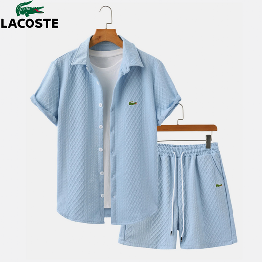 Set Overhemd & Short Heren Ruitjesknit
