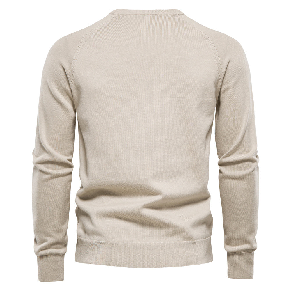 RL- Heritage Trui met Diamantbreisel en Ronde Hals