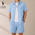 Tweedelige Linnen Set Overhemd & Short