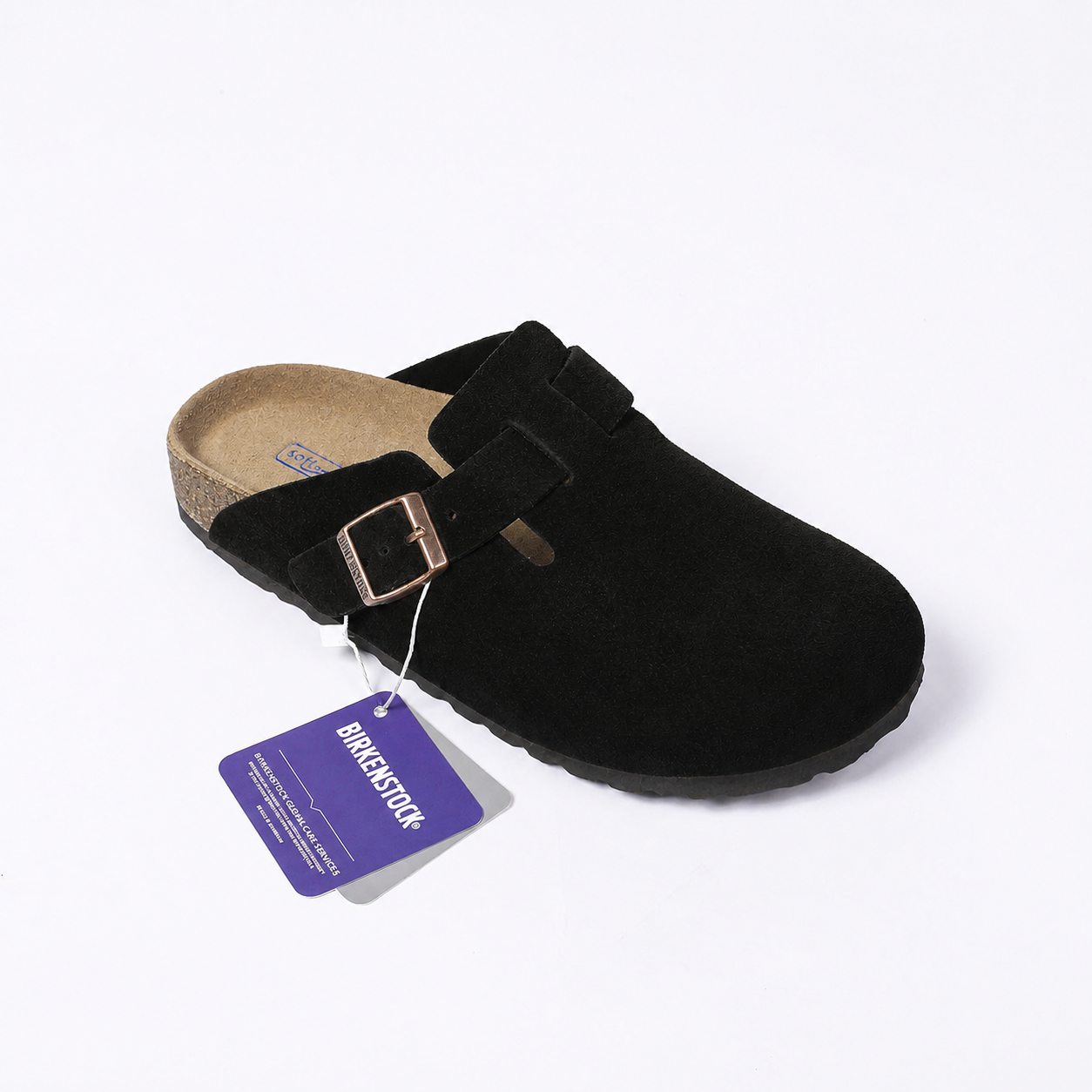 Birkenstock Boston Classic Klompen Suède Taupe