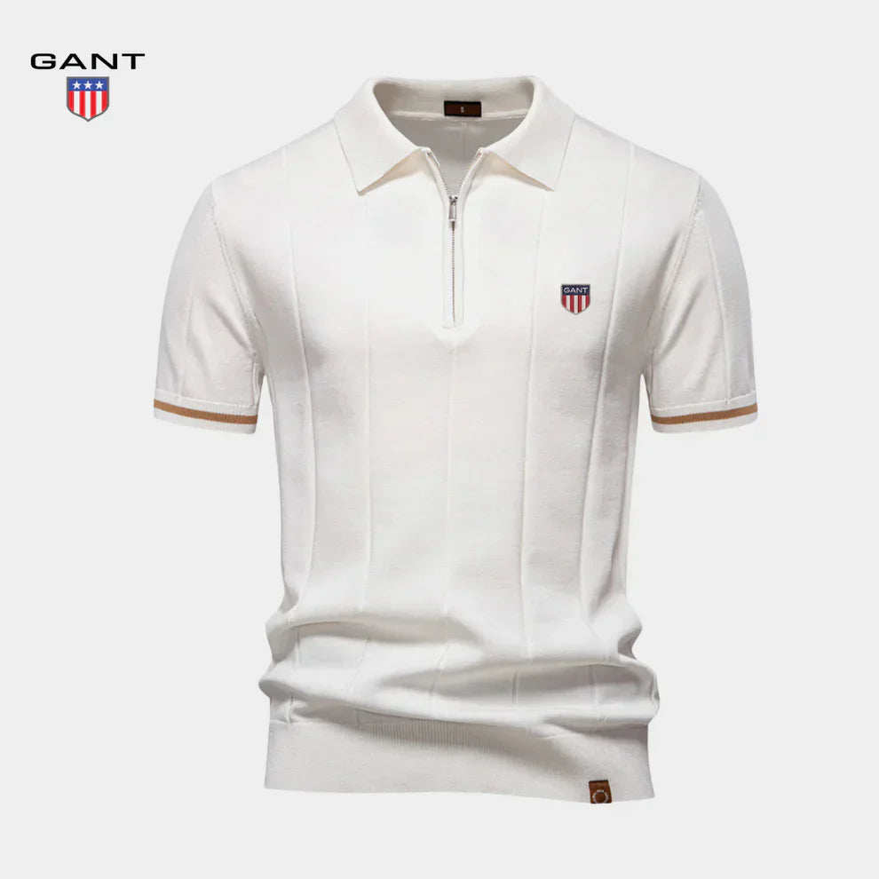 Elegante Gebreide Polo met Rits