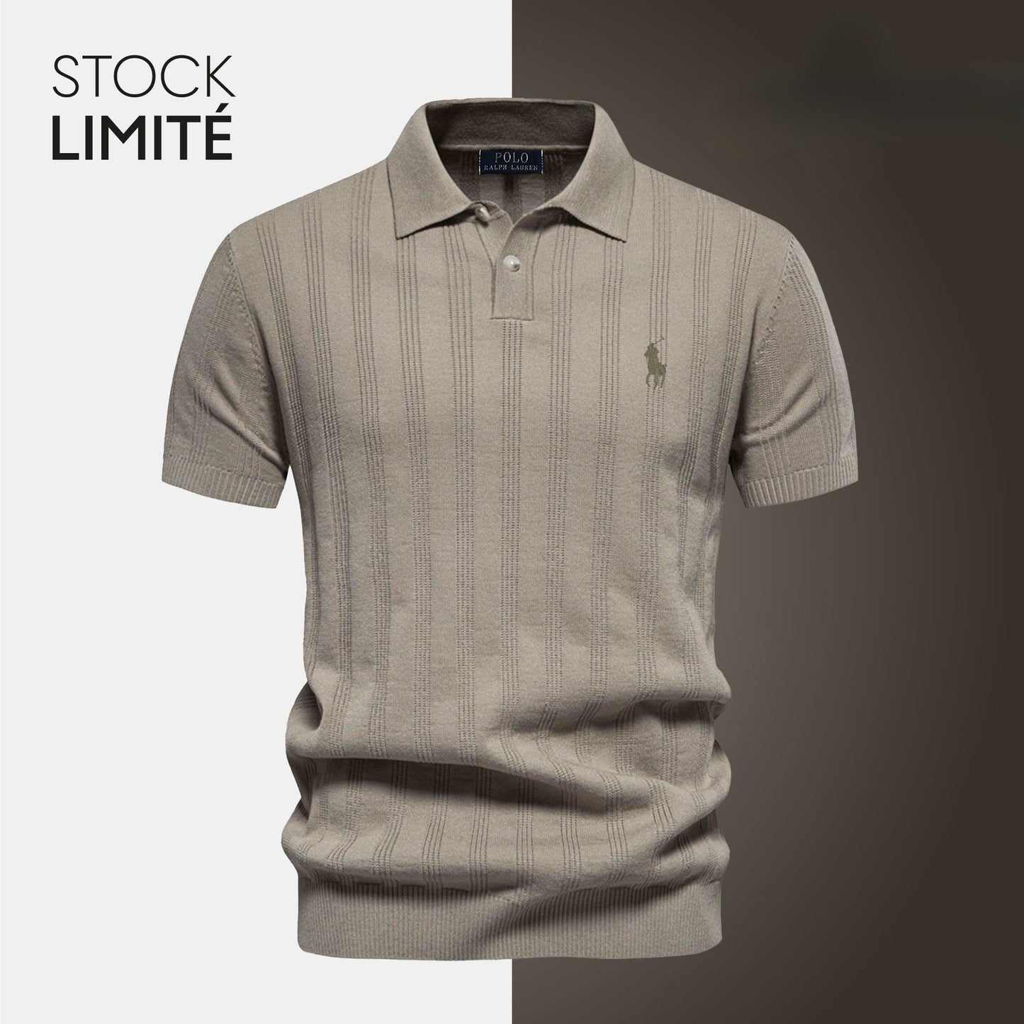 Herenpolo in Gestructureerde Knit