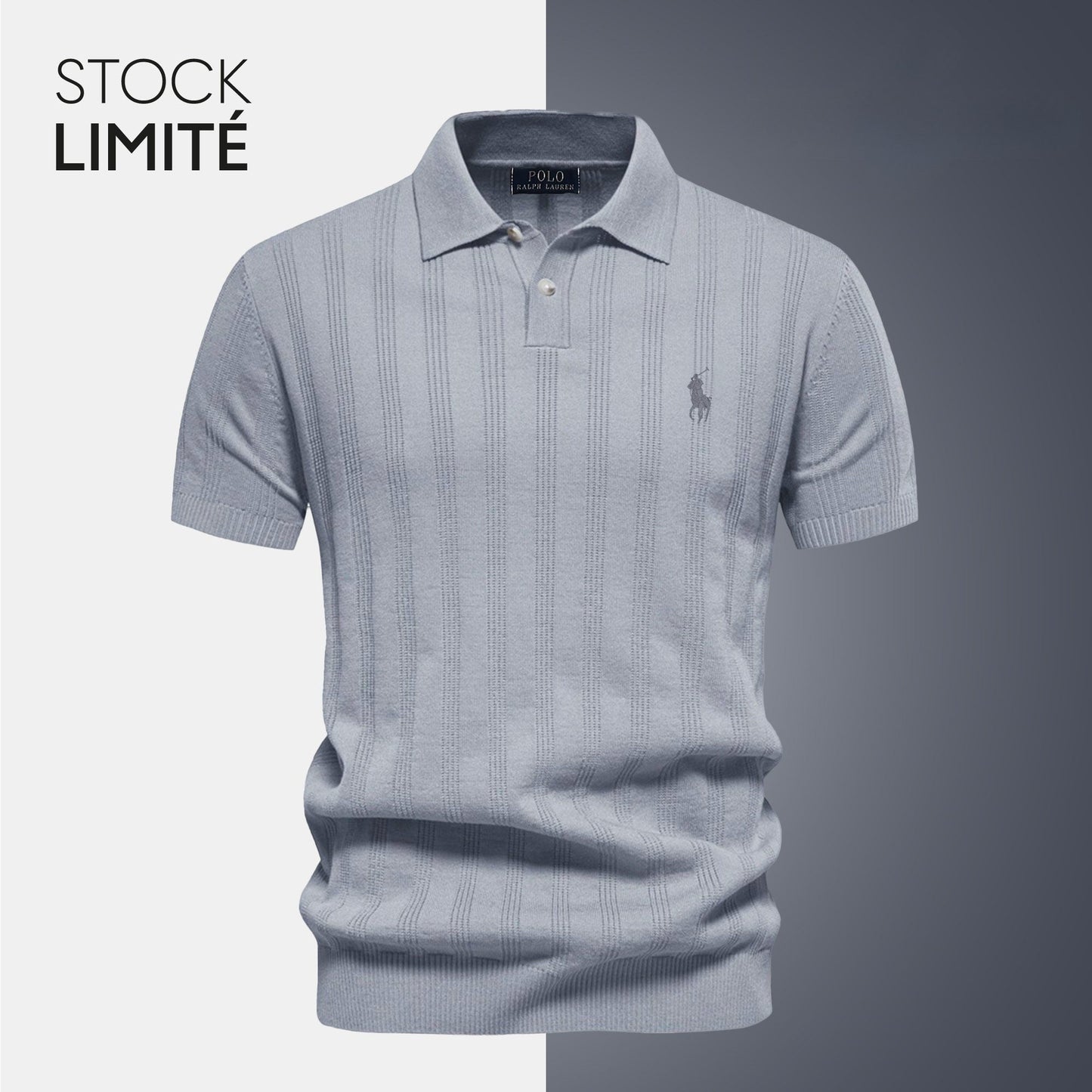 Herenpolo in Gestructureerde Knit