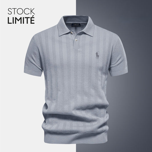 Herenpolo in Gestructureerde Knit