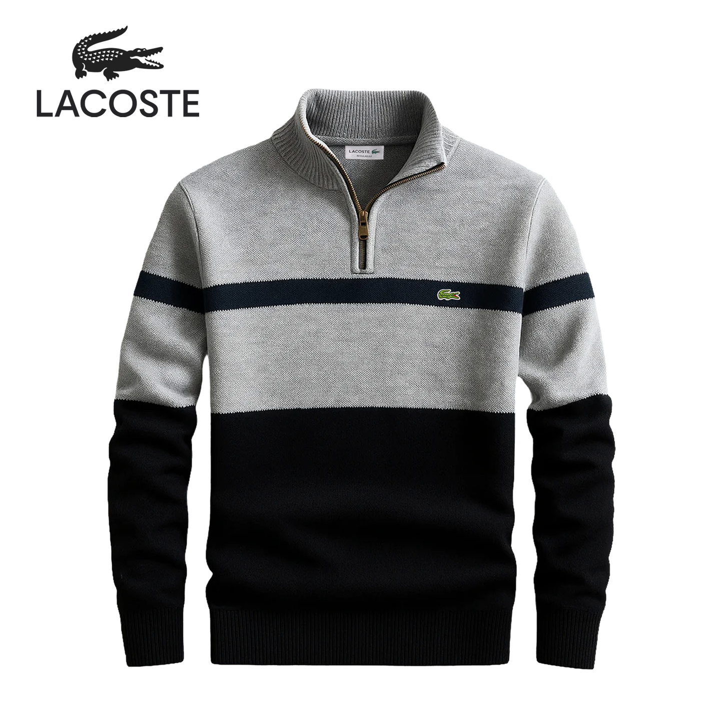 LC Heritage Gestreepte Quarter-zip