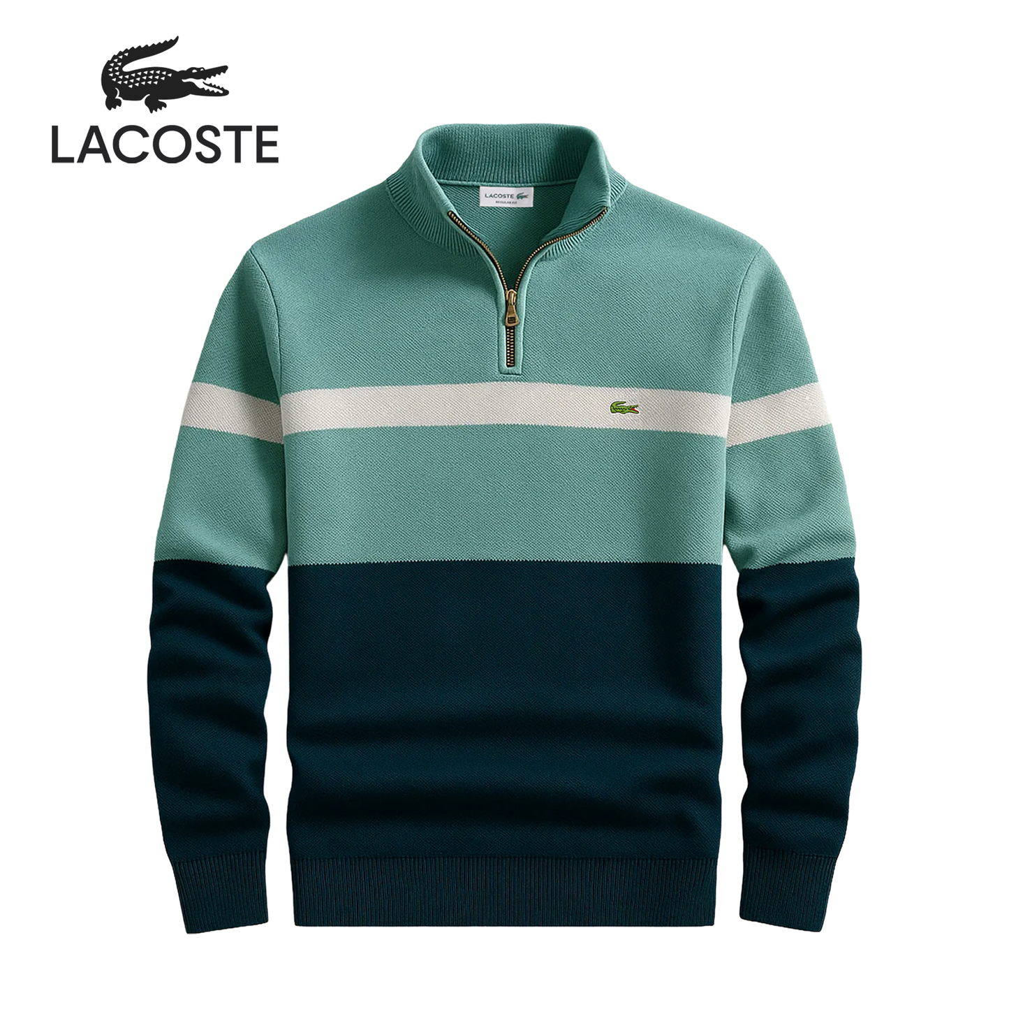 LC Heritage Gestreepte Quarter-zip