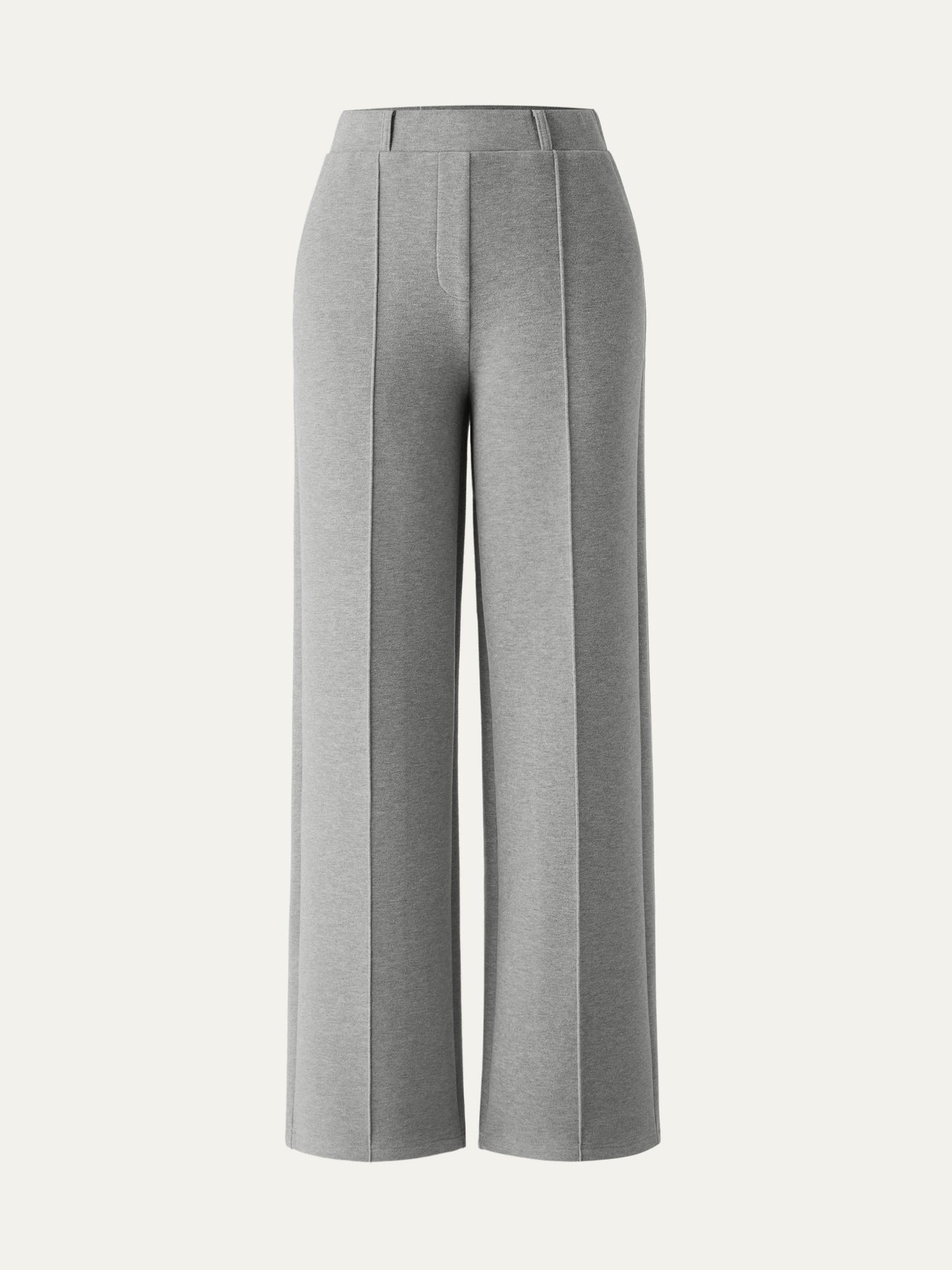 Pull-on Broek met Hoge Taille en Rechte Pijp