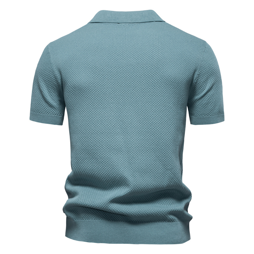 Piqué Polo met Open Kraag