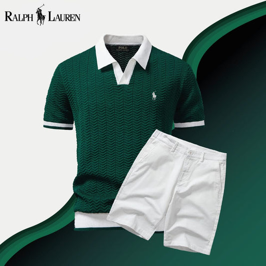 Ensemble Polo Short Vert Émeraude