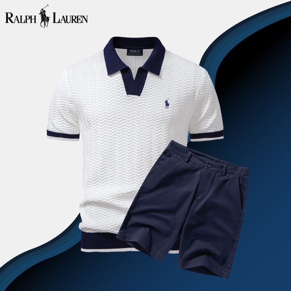 Ensemble Polo Short Blanc Neige